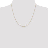 14k .8mm D/C Round Open Link Cable Chain