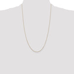 14k .8mm D/C Round Open Link Cable Chain