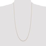 14k .8mm D/C Round Open Link Cable Chain