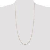 14k .8mm D/C Round Open Link Cable Chain