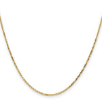 14k 1.4mm D/C Round Open Link Cable Chain