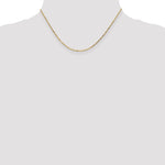 14k 1.4mm D/C Round Open Link Cable Chain