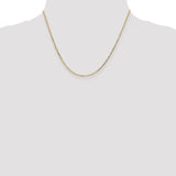 14k 1.4mm D/C Round Open Link Cable Chain