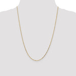 14k 1.4mm D/C Round Open Link Cable Chain