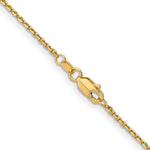 14k 1.4mm D/C Round Open Link Cable Chain