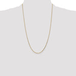 14k 1.4mm D/C Round Open Link Cable Chain