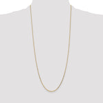 14k 1.4mm D/C Round Open Link Cable Chain