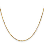 14k 1.8mm D/C Round Open Link Cable Chain