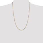 14k 1.8mm D/C Round Open Link Cable Chain