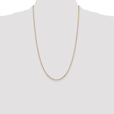 14k 1.8mm D/C Round Open Link Cable Chain