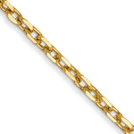 14k 1.8mm D/C Round Open Link Cable Chain