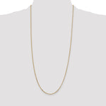 14k 1.8mm D/C Round Open Link Cable Chain