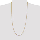 14k 1.8mm D/C Round Open Link Cable Chain
