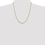 14k 2.2mm D/C Round Open Link Cable Chain