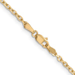 14k 2.2mm D/C Round Open Link Cable Chain