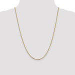 14k 2.2mm D/C Round Open Link Cable Chain