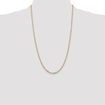 14k 2.2mm D/C Round Open Link Cable Chain