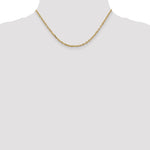 14k 3mm D/C Round Open Link Cable Chain