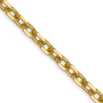 14k 3mm D/C Round Open Link Cable Chain