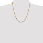 14k 3mm D/C Round Open Link Cable Chain