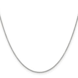 14k White Gold 1.2mm Cable Chain