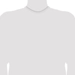 14k White Gold 1.2mm Cable Chain