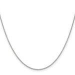 14k White Gold 1.2mm Cable Chain