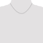 14k White Gold 1.2mm Cable Chain