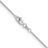 14k White Gold 1.2mm Cable Chain
