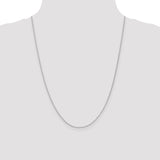 14k White Gold 1.2mm Cable Chain