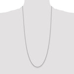 14k White Gold 1.6mm Round Open Link Cable Chain