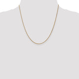 14k 1.25mm Spiga Chain