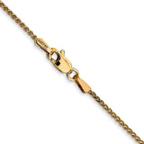 14k 1.25mm Spiga Chain
