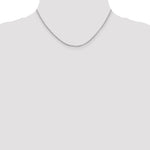14k White Gold 2mm Round Open Link Cable Chain