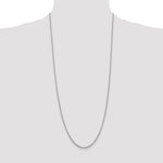 14k White Gold 2mm Round Open Link Cable Chain