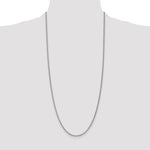 14k White Gold 2.4mm Round Open Link Cable Chain