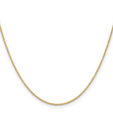 14k 1.2mm Cable Chain