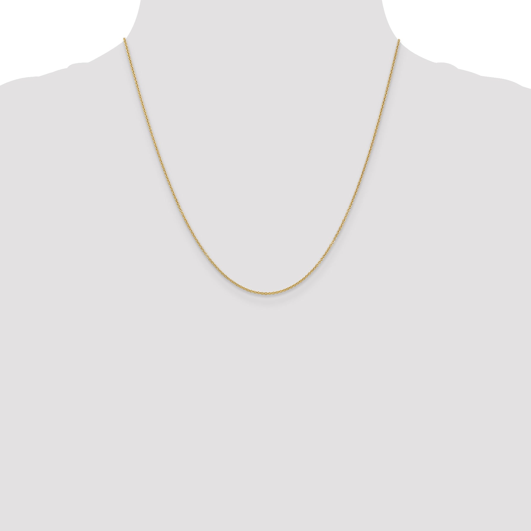 14k 1.2mm Cable Chain