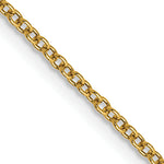 14k 1.4mm Round Open Wide Link Cable Chain
