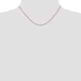 14k 1.4mm Round Open Wide Link Cable Chain