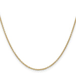 14k 1.4mm Round Open Wide Link Cable Chain