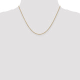 14k 1.4mm Round Open Wide Link Cable Chain