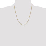 14k 1.4mm Round Open Wide Link Cable Chain