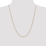14k 1.4mm Round Open Wide Link Cable Chain