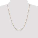 14k 1.4mm Round Open Wide Link Cable Chain