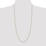 14k 1.4mm Round Open Wide Link Cable Chain