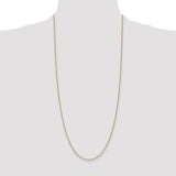 14k 1.4mm Round Open Wide Link Cable Chain