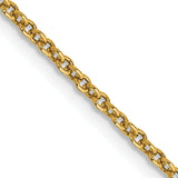 14k 1.6mm Round Open Link Cable Chain