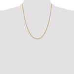 14k 1.6mm Round Open Link Cable Chain