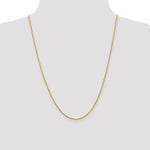 14k 1.6mm Round Open Link Cable Chain